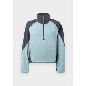 Women LARGE Nike ACG‎ Wolf Tree Jacket Seaweed/ Green 1/2 Zip Fleece HJ0237-017